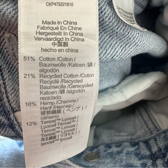 Madewell Women’s Low Slung Cargo Jeans Light Wash Size 30/10 - Picture 7 of 10